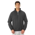 thumbnail image 1 of Jerzees Mens NuBlend Super Sweats Quarter-Zip Cadet Collar Sweatshirt, XL, 1 of 1
