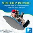 thumbnail image 2 of Flybar Kids 36" Husky Dog Foam Toboggan Snow Sled with Slick Bottom & PE Core Build for Boys and Girls Ages 6+, Holds Up to 110 Lbs, 2 of 6