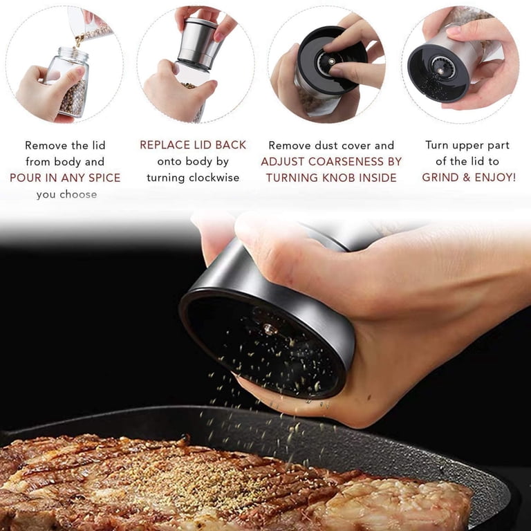 IZEYNO Salt and Pepper Grinder Set photo 2