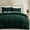 Emerald Green, variant on Ameha 3 Piece Queen Duvet Cover Set Soft Microfiber 1800 Series Hypoallergenic, Breathable Adult Bedding Set Button Closure Gray