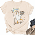 thumbnail image 6 of Godmerch 1st Grade Teacher Shirt for Women Back to School Cute Goose Graphic Tee First Day of School Teacher Giftt, 6 of 8