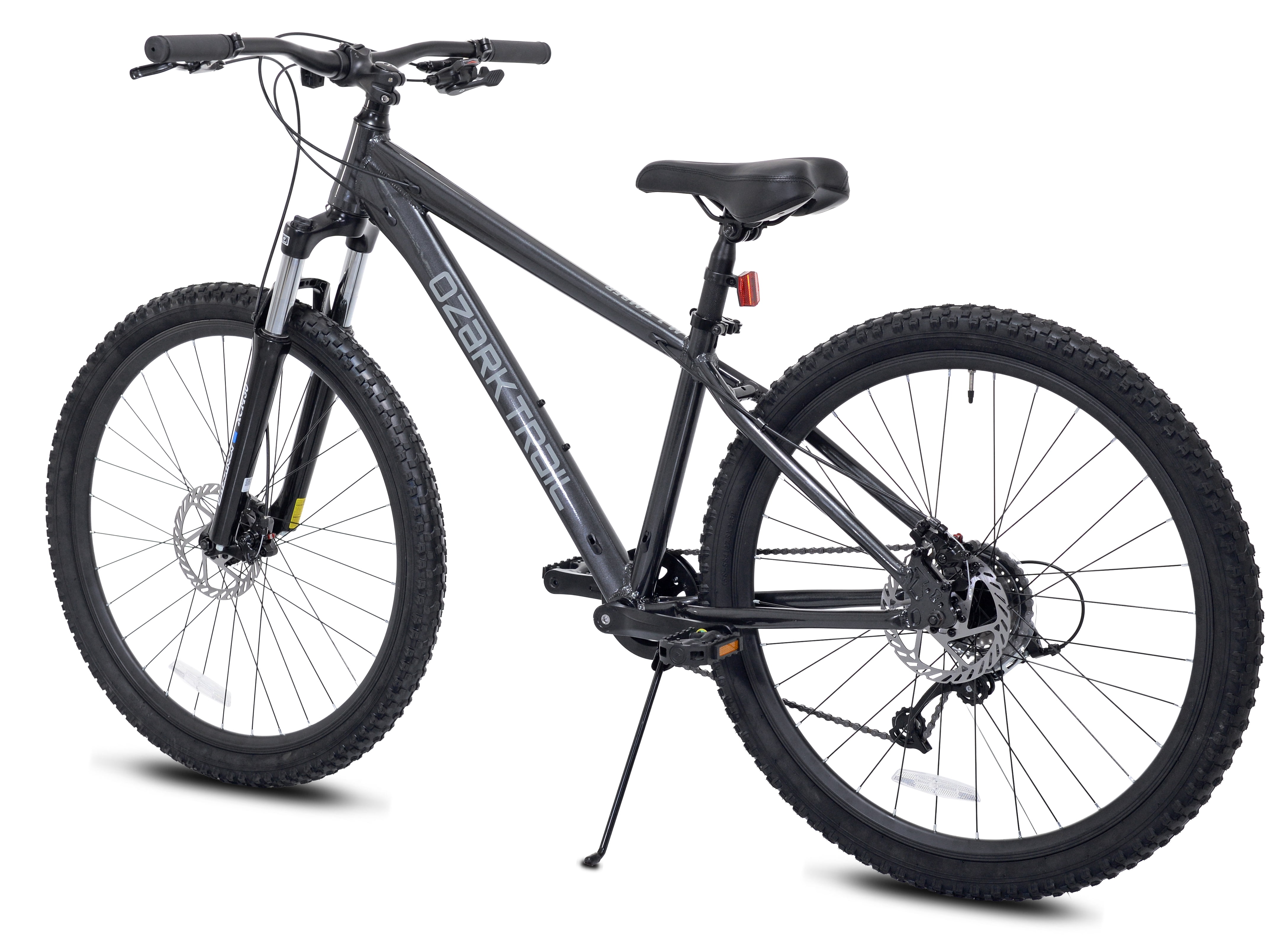 27.5" Ozark Trail Timber Mountain Bicycle, Small Frame, Fits Riders 5'0" - 5'6", Black, Adult, Unisex