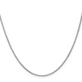 thumbnail image 2 of Diamond2Deal 10k White Gold 1mm Box Chain Necklace for Women 20", 2 of 5