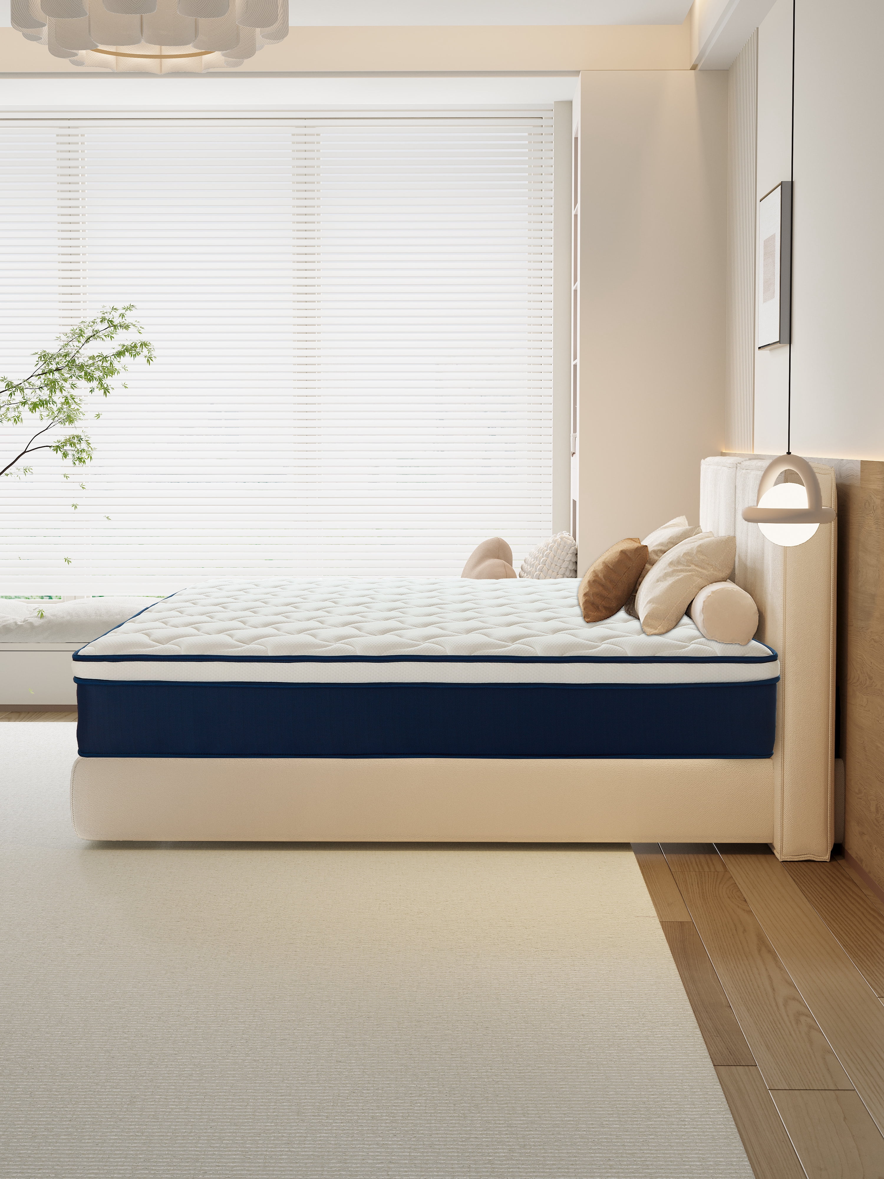 Full Mattress 12 inch, Memory Foam & Spring Hybrid Medium Comfort Full Size in a Box,Adult