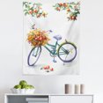thumbnail image 1 of Watercolor Tapestry, Romantic Autumn Composition of Vintage Bicycle Apple Tree Branches, Fabric Wall Hanging Decor for Bedroom Living Room Dorm, 5 Sizes, Green Orange Blue Violet, by Ambesonne, 1 of 1