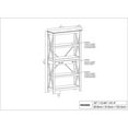 thumbnail image 4 of Bowery Hill Engineered Wood Four-Shelf Bookcase in Washed Gray, 4 of 4