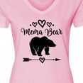 thumbnail image 4 of Inktastic Mema Bear Grandma Women's V-Neck T-Shirt, 4 of 5