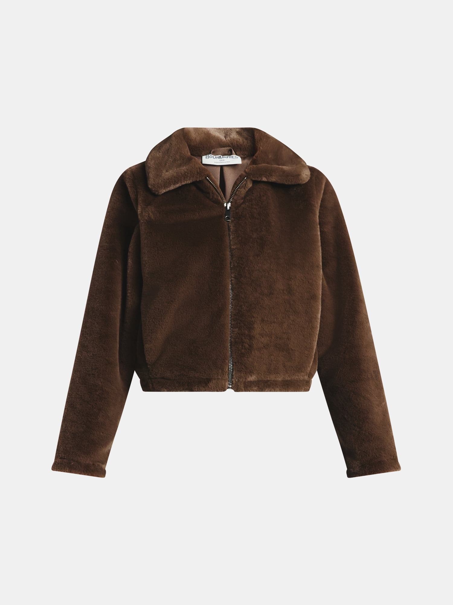 No Boundaries Faux Fur Jacket, Women's