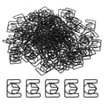 thumbnail image 1 of Unique Bargains Paper Clip Coated Letter E Shape Bookmarks, Black, 100 Count, 1 of 6