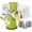 Green, variant on Rotary Cheese Grater for Kitchen, Shredder with 3 Interchangeable Blades, Rotary Grater with Handle and Strong Suction Base, for Vegetables, Fruit, Nuts, Easy to Use and Clean, Red