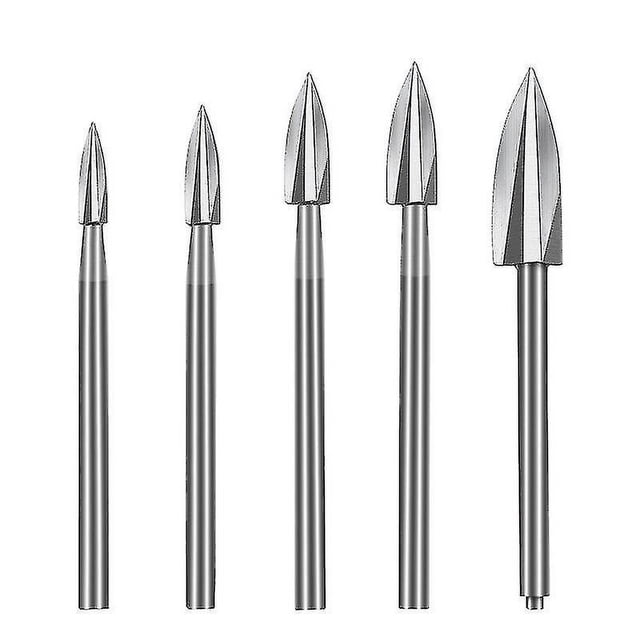 Brocas para tallar madera para herramienta rotativa Dremel, herramientas para tallar madera de 5 piezas
