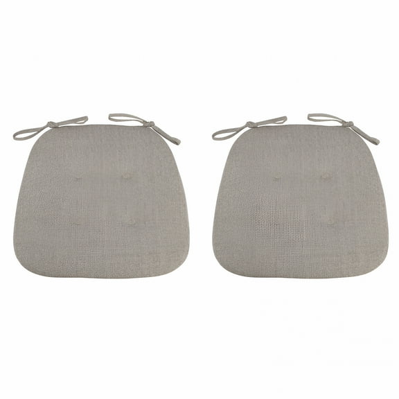 AUQ Chair Pads for Dining Chairs Cushions Kitchen Room Seat Indoor U Shaped Non Slip with Ties Set, 2 Pack