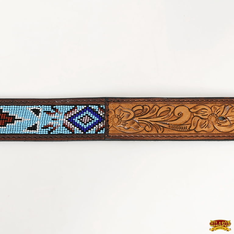 HILASON Western Genuine Leather Belt for Men Women Cowboy  display picture 1