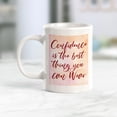 thumbnail image 2 of Confidence is the best thing you can wear Watercolor 11oz Plastic Coffee Mug, 2 of 3