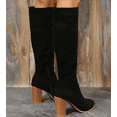 thumbnail image 3 of Women's Knee High Boots with Pointed Toe & Chunky Mid Heel, Perfect for autumn and winter, 3 of 12