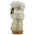 thumbnail image 2 of Rachel Shoes Girls' Harmoni Faux-Fur Boots - gold, 10 toddler, 2 of 3