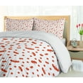 thumbnail image 5 of Ambesonne Rowan Duvet Cover Sets, Juicy Ashberries Graphic, 2-Queen, Scarlet White, 5 of 7