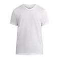 thumbnail image 3 of George Men's and Big Men's Lightweight V-Neck Tee with Short Sleeves, Sizes XS-3XL, 3 of 5
