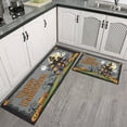 thumbnail image 3 of 2 Piece Halloween Plaid Kitchen Rug Sets Spooky Ghost Boo Kitchen Floor Mat Non Skid Rugs for Kitchen Floorfor Outdoor Bedroom (47x17+30x17 Inches), 3 of 7