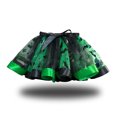 thumbnail image 3 of LIIPEE Girls Skirts Halloween Cartoon Bat Printed Tulle Ballet Dance Tutu Skirt With Hairband Breathable Holiday School Party Skirt,Green,2-3 Years, 3 of 3