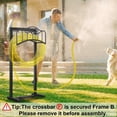 thumbnail image 3 of Freestanding Heavy Duty Garden Hose Holder, Holds 100 Feet, Black, 3 of 7