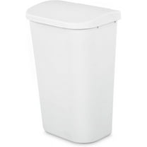gal Lift Top Wastebasket White