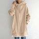 thumbnail image 1 of Womens Zip Up Long Hoodie Sweatshirt Fleece Jacket Hooded Top Ladies Jumper, 1 of 8