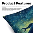 thumbnail image 2 of Whale Bed Pillow Covers Set - 2 Decorative Throw Pillow Patterns - Available in 16x16, 18x18, and 20x20 Inches for Any Occasion - Decorative Pillows, Bed Pillow, 2 of 6