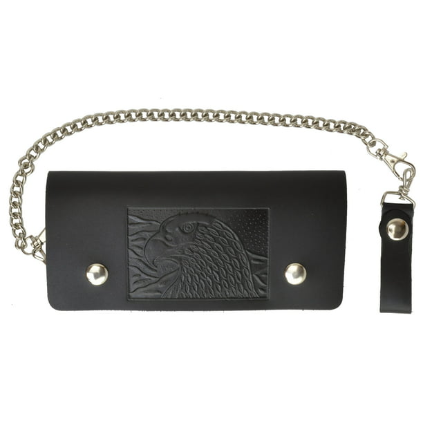 Marshal Wallet - Marshal Leather Men Large Eagle Wallet with Chain ...