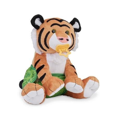 UPC: 0000772304504 | Melissa & Doug 11-Inch Baby Tiger Plush Stuffed Animal with Pacifier  Diaper  Baby Bottle