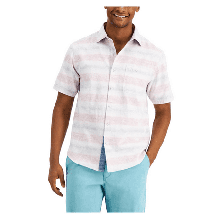 Tommy Bahama Men, Sardinia Seas Shirt, Rose Ash, M