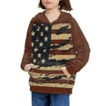 thumbnail image 3 of DISNIMO Boys American Flag Hoodie Size 6-7 Pullover Kids Independence Day Hoodies for Boys and Girls Matching Hoodies Sweatshirt for Girls Aesthetic Hoodie Sweatshirts for Children Fall Clothing, 3 of 7