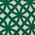 thumbnail image 3 of Amelia Outdoor Geometric Lattice 17.75" Water Resistant Fabric Square Cushion, Green, White, 3 of 6