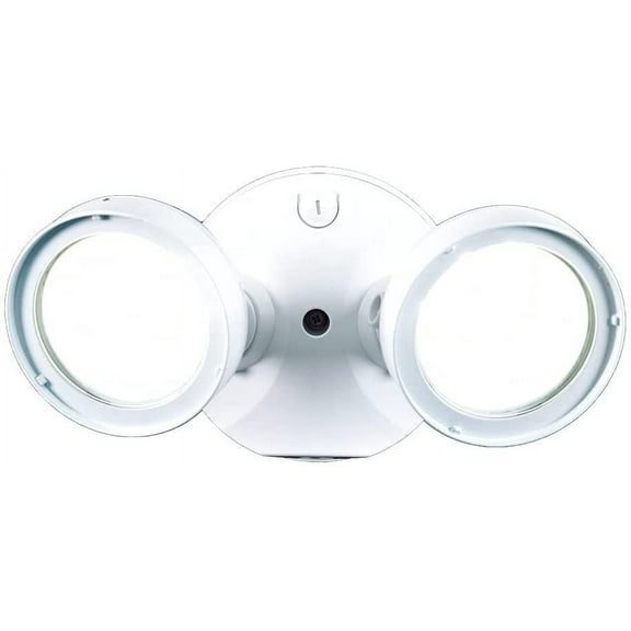 HALO LED Security Light TGS2S402DRRW Round Heads - Dusk to Dawn, 2 Lights, White
