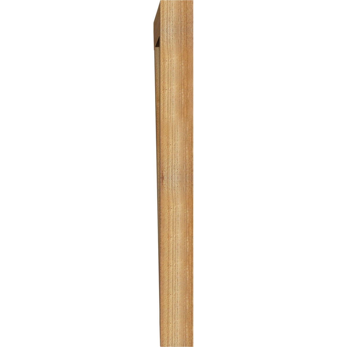 Ekena Millwork 4"W x 34"D x 42"H Funston Slat Rough Sawn Bracket, Western Red Cedar