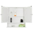 thumbnail image 5 of UBesGoo Wall Mounted Bathroom Storage Cabinet Medicine Cabinet Organizer with 2 Mirror Doors and Adjustable Shelf for Kitchen Laundry Room Hotels, White, 5 of 10