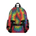 thumbnail image 3 of Colorful Tie Dye Pattern Backpack for School,Cute School Bag,Schoolbag with Adjustable Shoulder Straps & Padded Back,15.25"x11.5"x5.25", 3 of 5