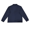 thumbnail image 4 of Polo Shorts for Men Long Sleeve Button Tees Shirts Loose Fit Navy Men Outfits, 4 of 6