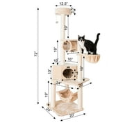 Armarkat Real Wood Cat Tree Model A7204, Beige