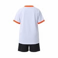 thumbnail image 7 of hoksml Kids Soccer Jersey and Shorts 2-Piece Quick Dry Geometric Print Sports Outfit Set, 7 of 7