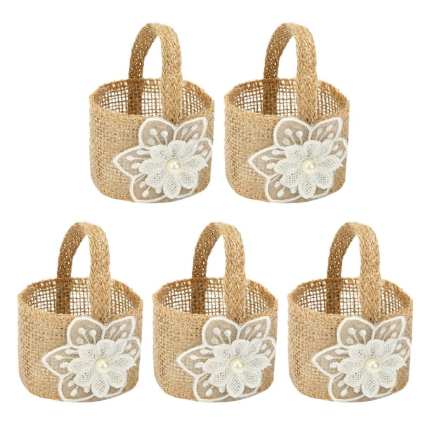 5 piezas Bolsa de dulces para fiesta de Halloween Bolsa de dulces multiusos Cubo de dulces para Estilo D