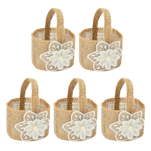 5 Pieces Halloween Trick Bag Props Bucket Multipurpose Reusable Candy Bucket for D