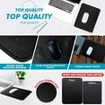 thumbnail image 5 of Mouse Pad Bundle Stitched Edges Premium Waterproof Gaming Mouse Mat Pad, Extends Battery Life Non-Slip Rubber Base Thick Black Mousepad for Laptop Computer & PC, Black-Pack of 3, 5 of 5