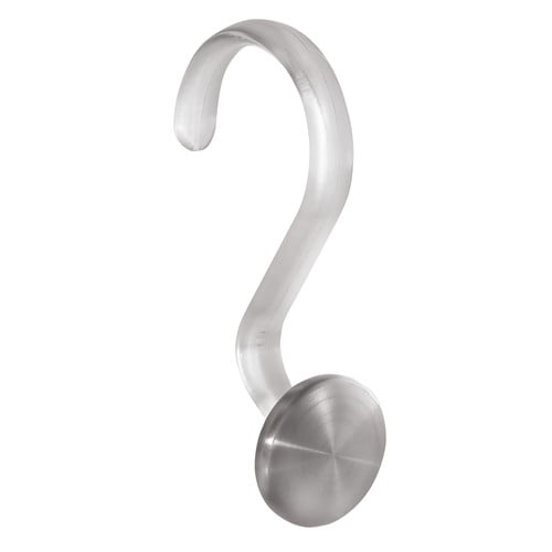 InterDesign Steel Roller Shower Curtain Rings/Hooks Satin Nickel Set of 12 InterDesign Steel Roller Shower Curtain Rings/Hooks Satin Nickel Set of 12