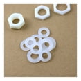 thumbnail image 4 of 20PCS 1/8 1/4 3/8 1/2 3/4 Female Thread Plastic Nuts Lock Nut Outer Hexagon Fastening Nut With Sealing Ring
--------
,Leak Free Connections, 4 of 4