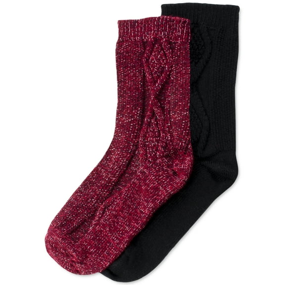 2-Pair Cable Boot Socks