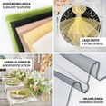 Efavormart 10 Pack | Olive Green Sheer Organza Decorative Dinner Table ...
