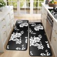 thumbnail image 4 of Kitchen Rugs Sets Of 2,Pioneer Flower Floral Print Pattern Anti Fatigue Kitchen Mat Rugs Non Slip Washable,Decorative Kitchen Floor Mats for Kitchen,Sink,Laundry,17"x47"+17"x47", 4 of 5