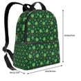thumbnail image 4 of Lsque Happy St. Patrick's Day Pattern Backpack – School Travel Canvas Daypack with Ergonomic Padded Straps, Multiple Compartments & Leather Handle, 4 of 5