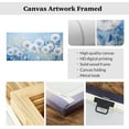 thumbnail image 5 of ZHONGYUTONG Dandelion Wall Art Large Blue and White Flower Painting Floral Picture Canvas Textured Artwork Print Wall Decor for Home Office Framed (18.00" x 36.00"), 5 of 5